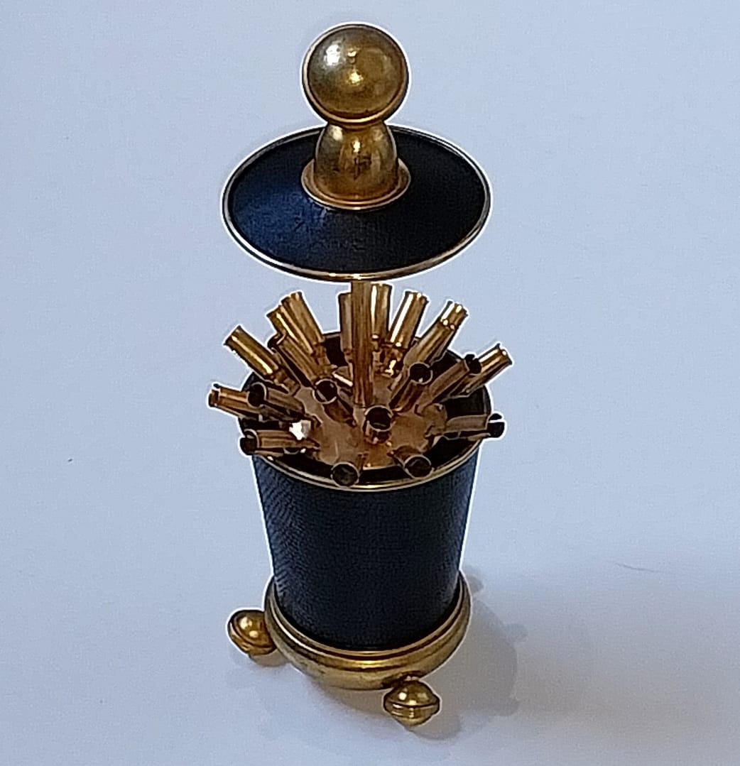 Messing Sigarettenhouder / Sigarettendispenser, jaren ‘70 - Afbeelding 5