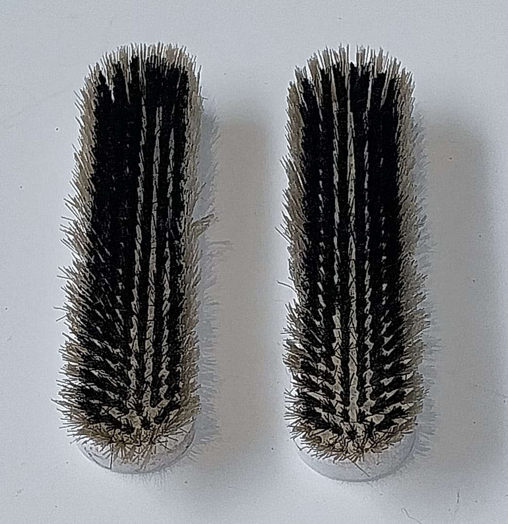 Brocante kaptafelspiegel- en borstelset - Afbeelding 4