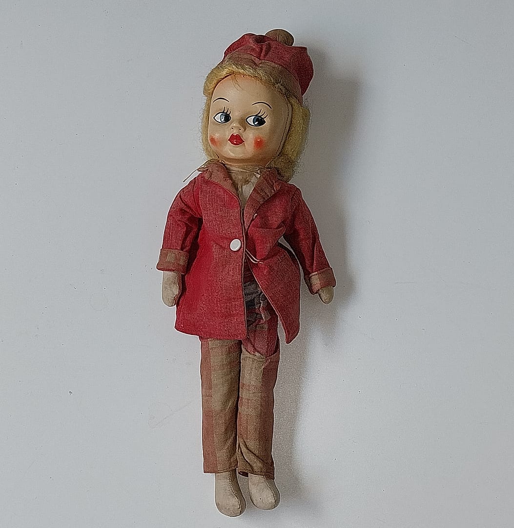 Vintage handgemaakte pop, jaren ‘50 - Afbeelding 4