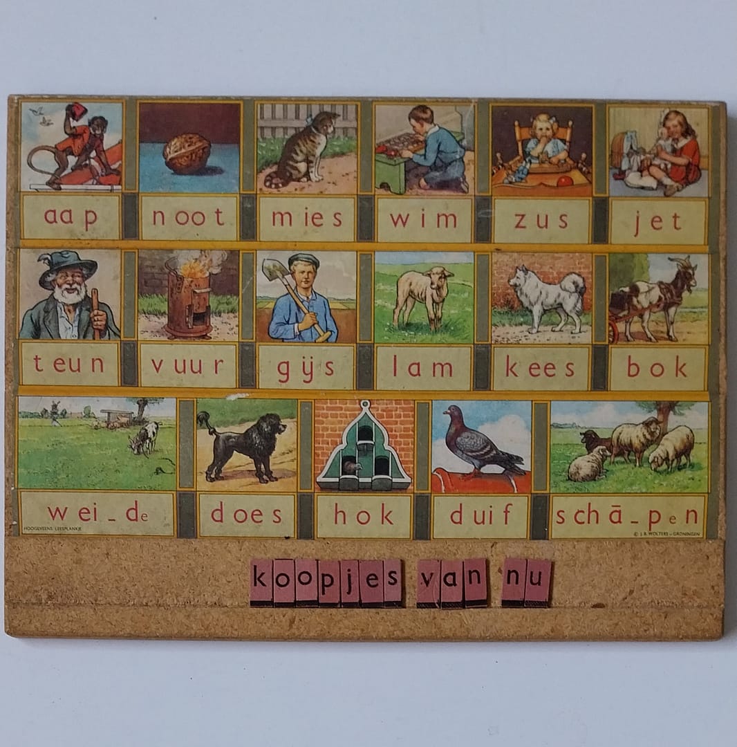 Hoogeveen’s leesplankje Aap, Noot, Mies + letterdoosje - Afbeelding 4