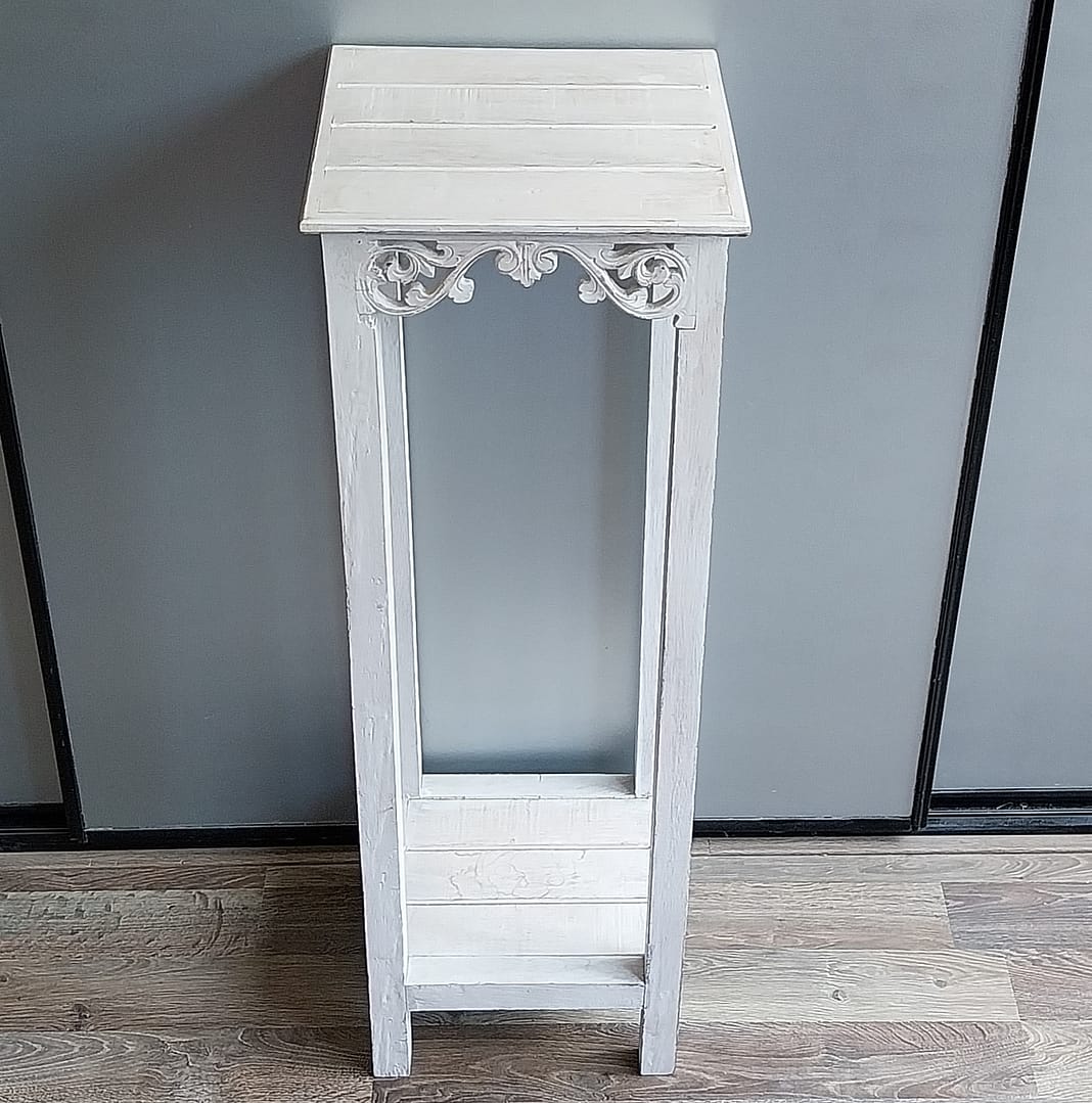 Set á 2 st. Windlichten + Standaard, Landelijk/Brocante stijl - Afbeelding 12