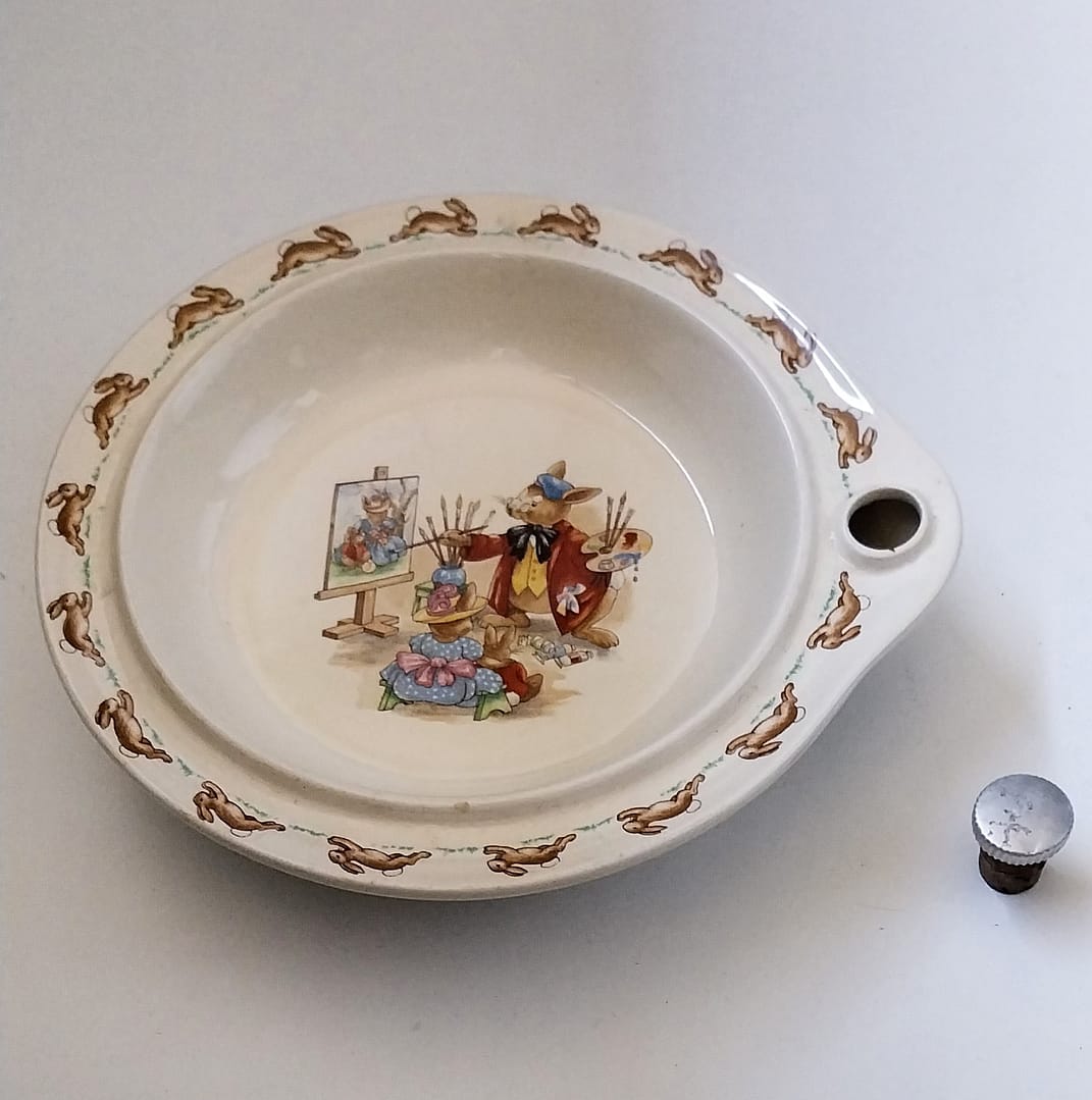 Royal Doulton Bunnykins Warmhoudbord /Babybord - Afbeelding 7