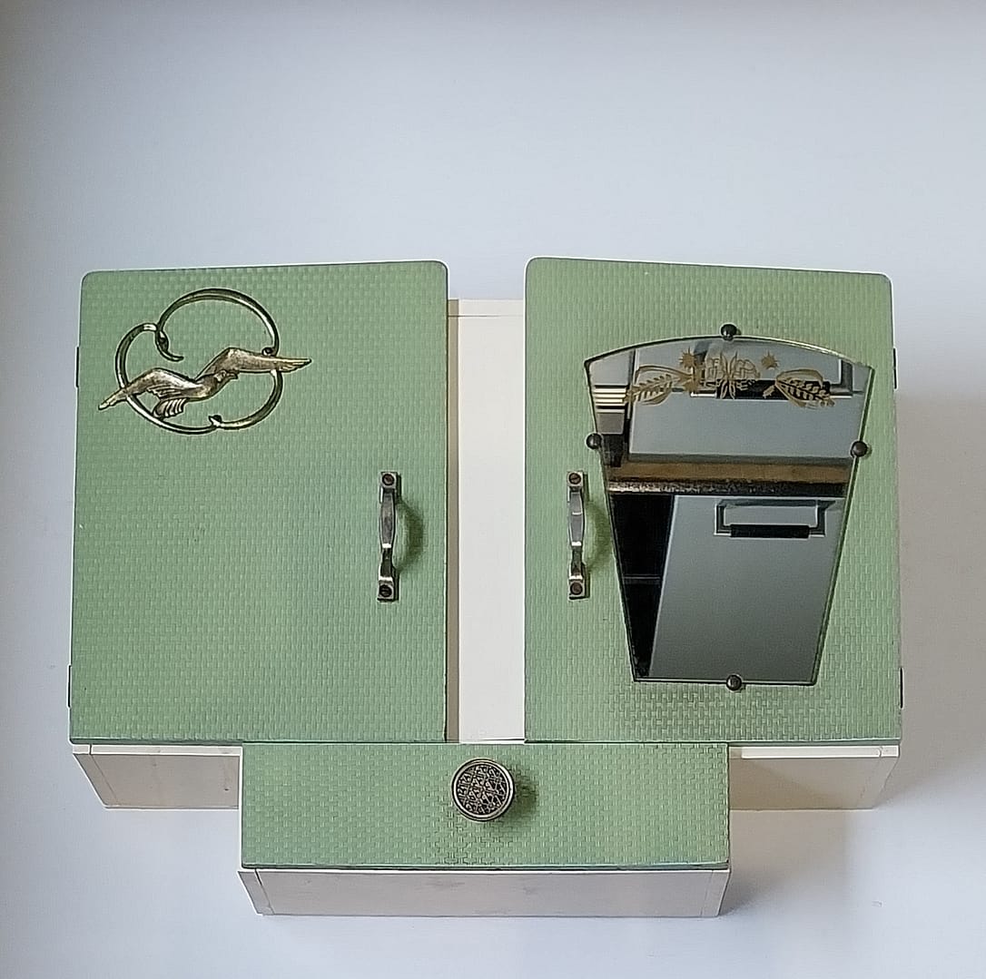 Retro - Wandkastje/ Badkamerkastje/ Toiletkastje, jaren ‘50