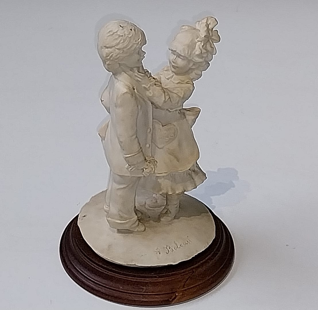 Italiaans beeldje van A. Belcari /Koppeltje jongen en meisje - Afbeelding 2