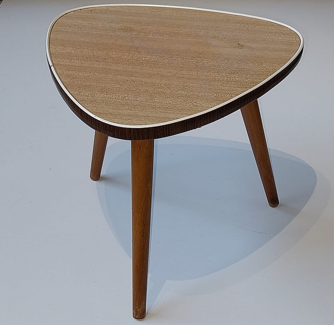 Retro Formica Plantentafeltje / Bijzettafeltje