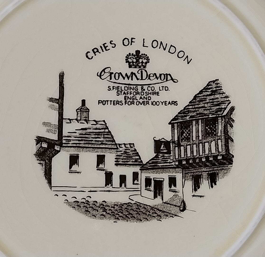 Bord Crown Devon Fieldings - Cries Of London, jaren ‘60 - Afbeelding 6