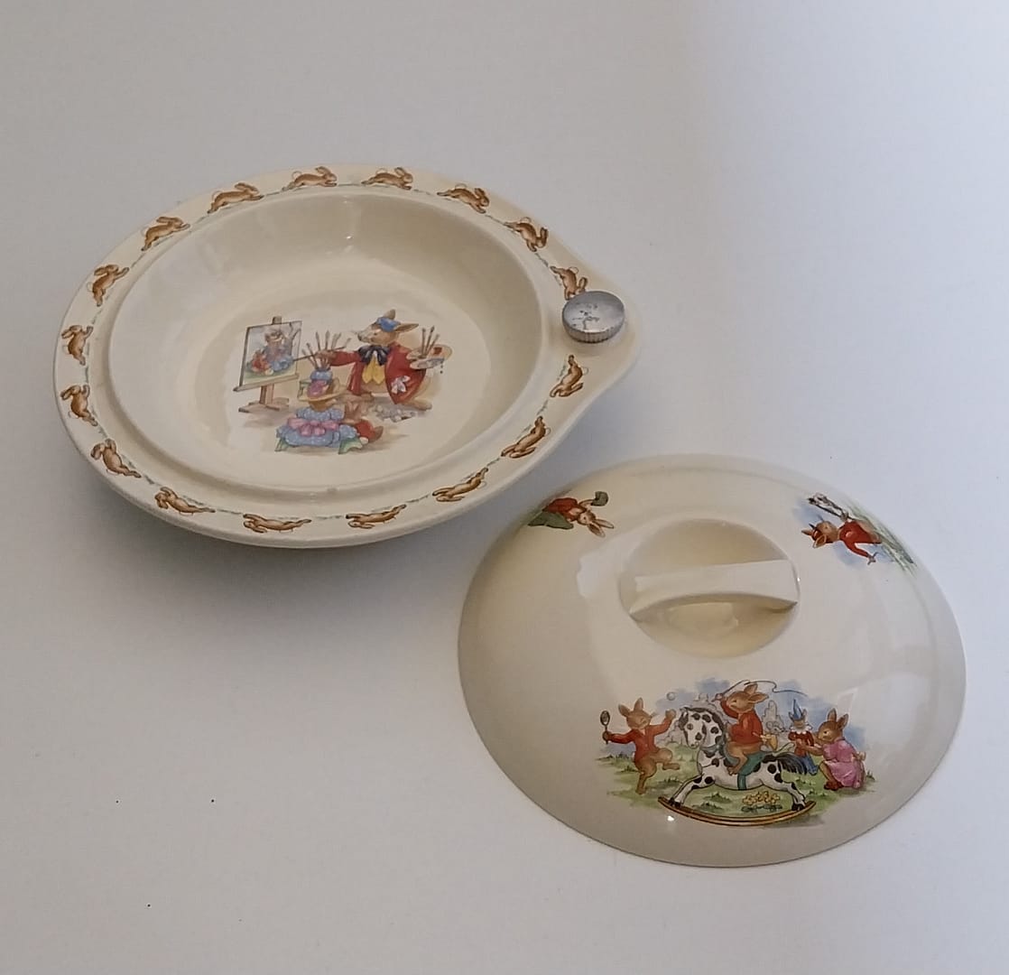 Royal Doulton Bunnykins Warmhoudbord /Babybord - Afbeelding 4