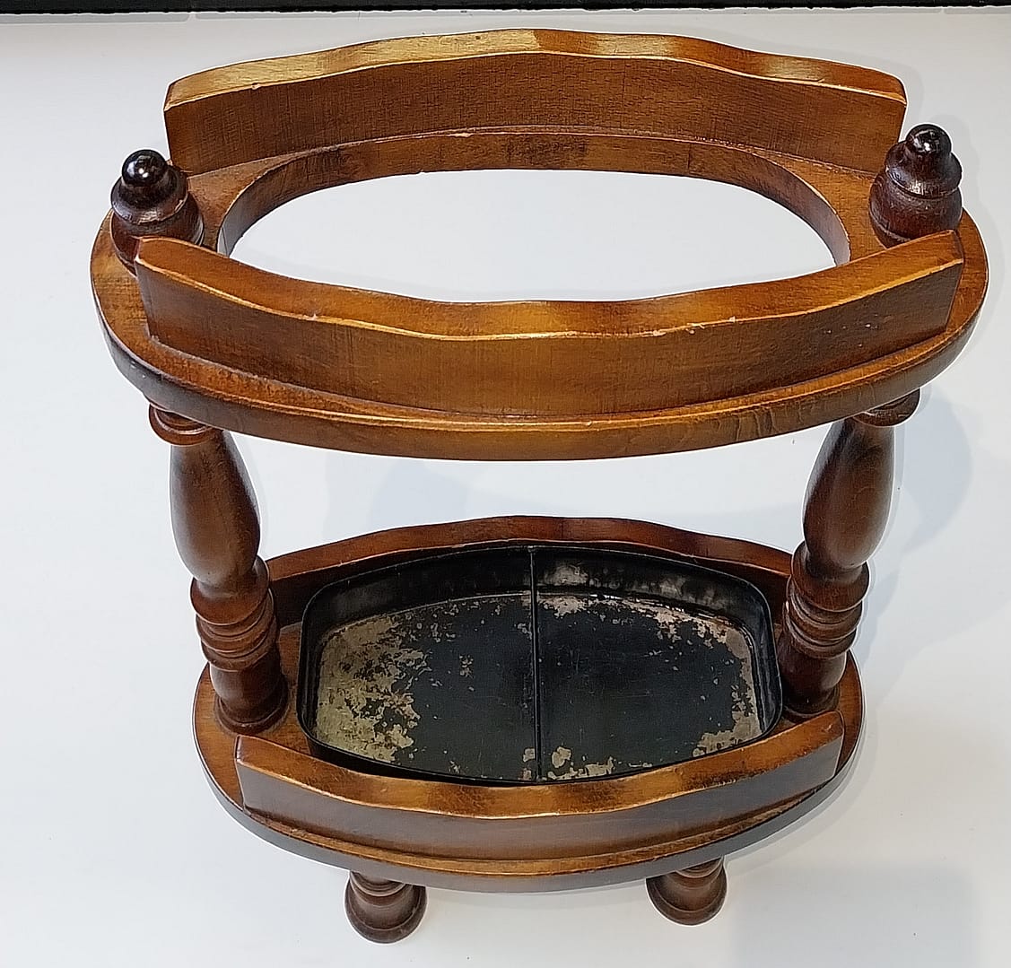 Teak Houten Paraplubak en/of Wandelstokhouder - Afbeelding 3