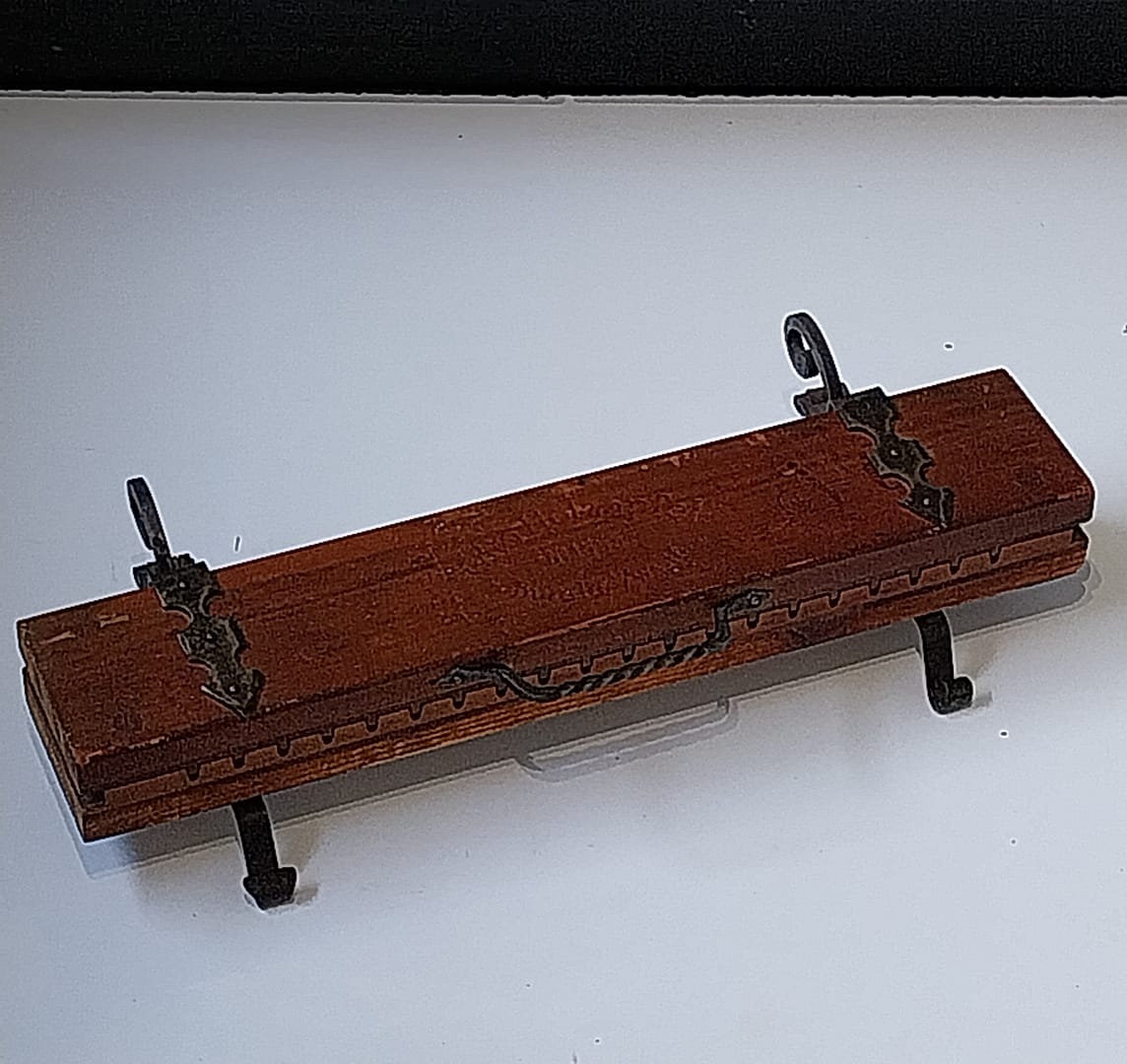 Antiek scharnierend sigarenpers-rek, jaren '30 - Afbeelding 2