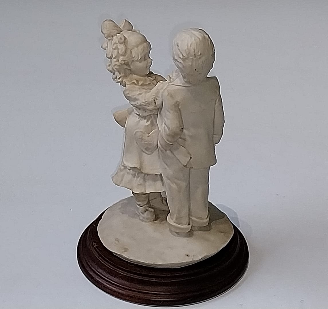 Italiaans beeldje van A. Belcari /Koppeltje jongen en meisje - Afbeelding 6