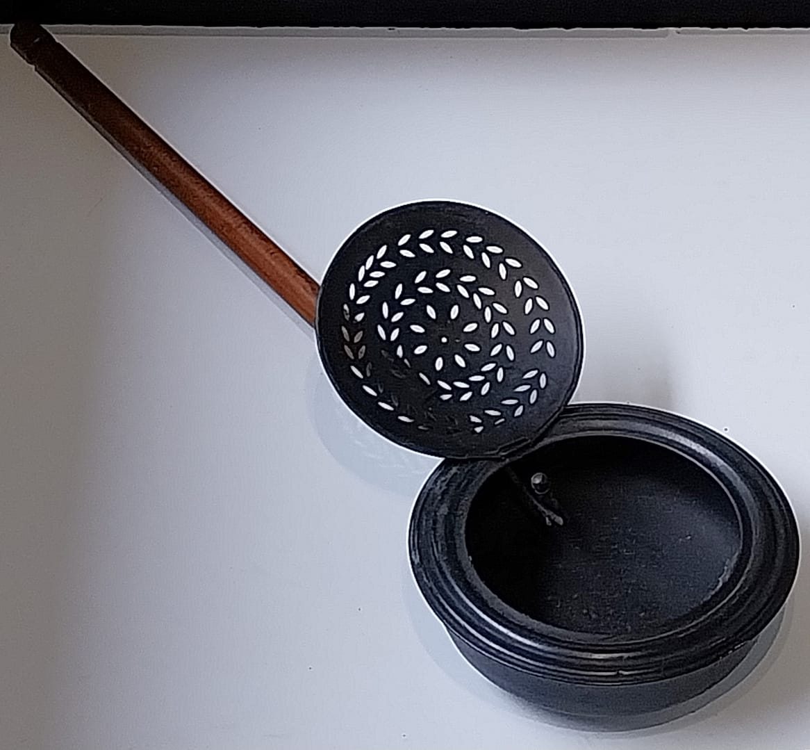 Beddenpan / beddenverwarmer, eind 19e eeuw