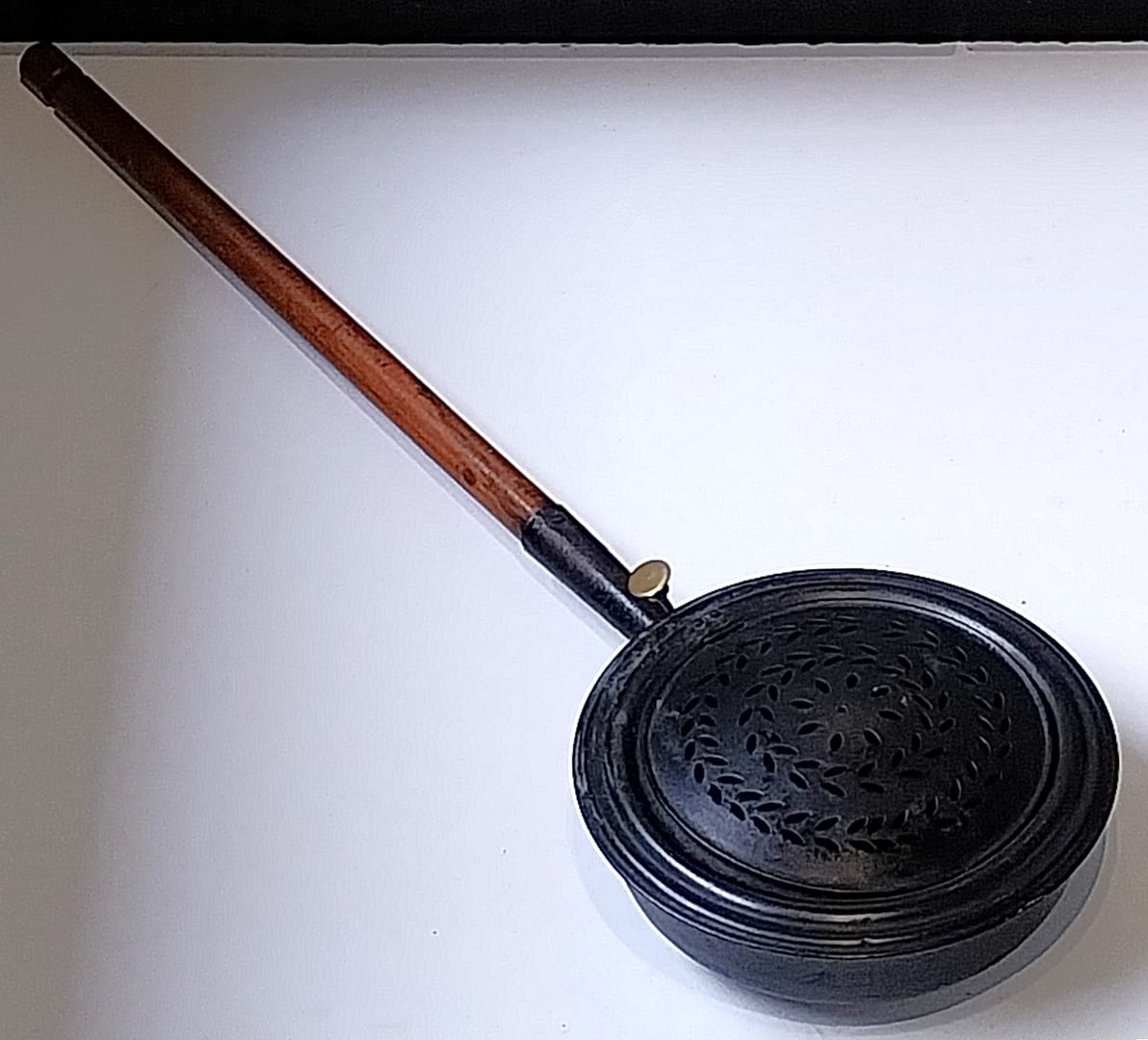 Beddenpan / beddenverwarmer, eind 19e eeuw - Afbeelding 2