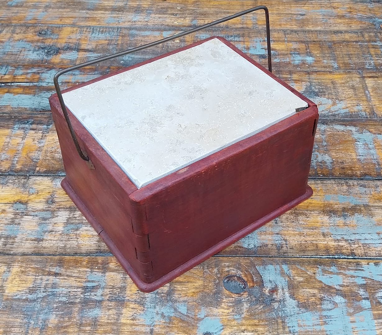 Antieke mahonie houten stoof, eind 19e eeuw. - Afbeelding 6