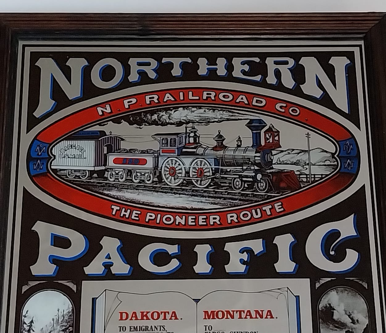 Oude reclamespiegel NP Railroad Co. - Afbeelding 2