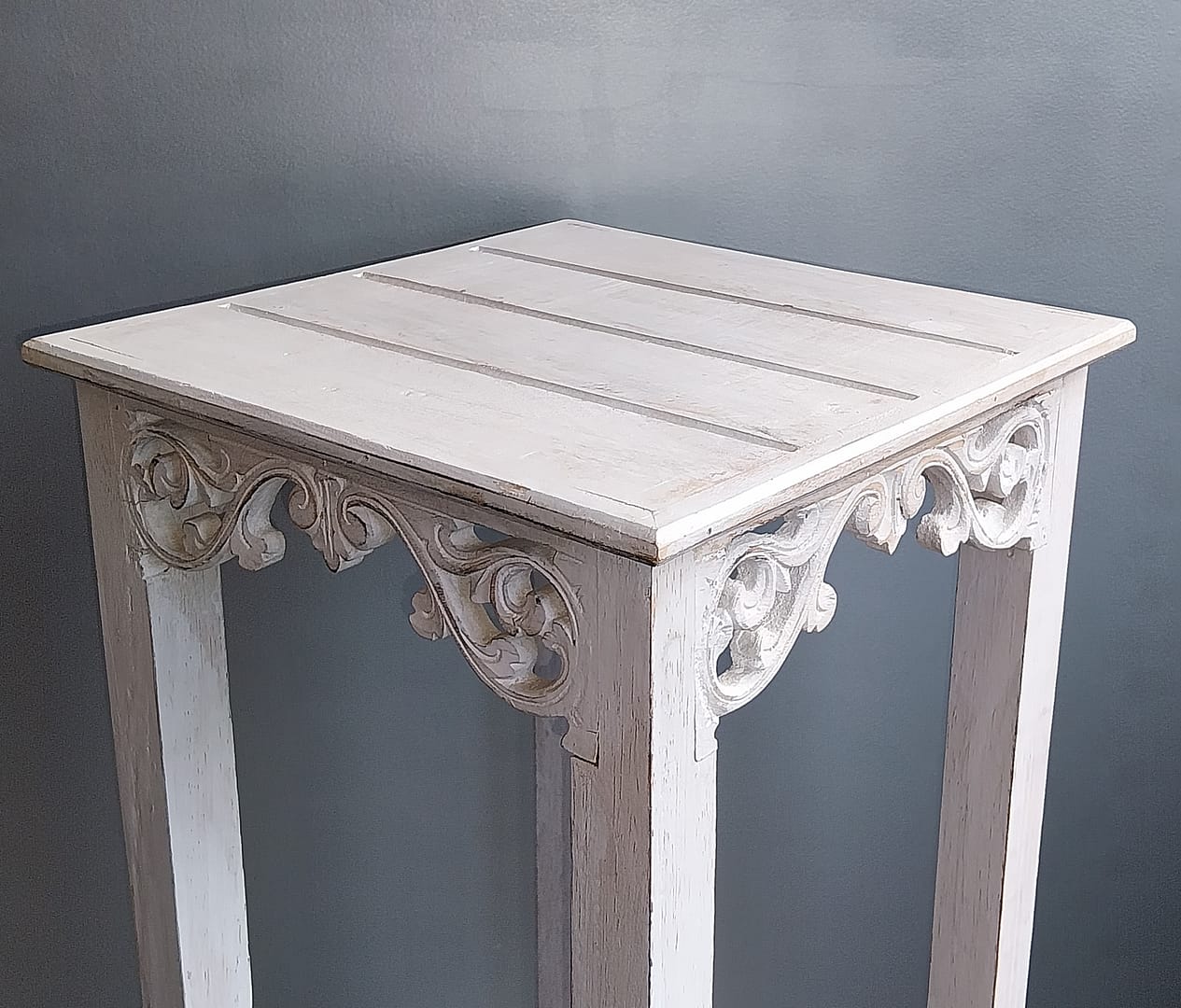 Set á 2 st. Windlichten + Standaard, Landelijk/Brocante stijl - Afbeelding 13