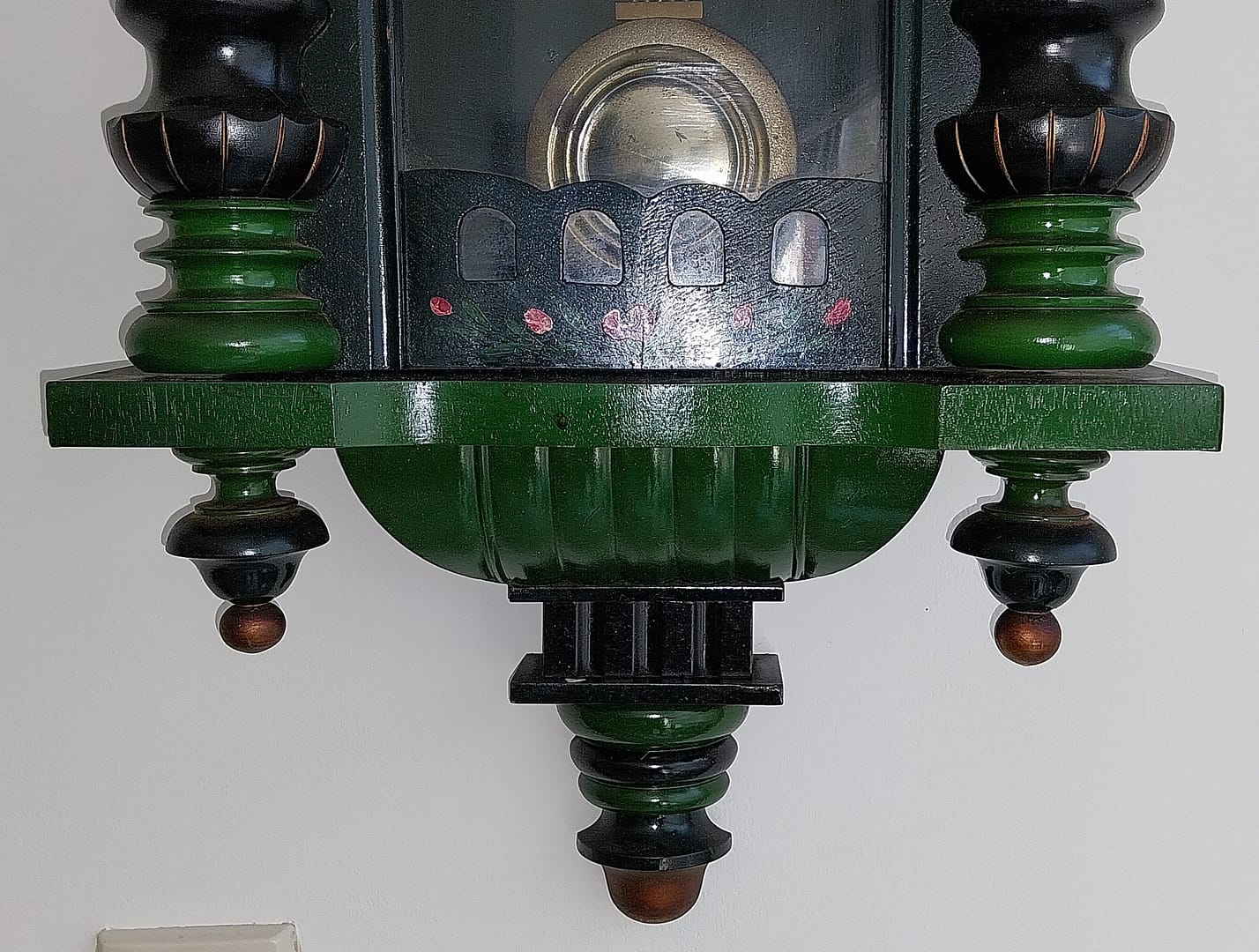 Antieke Friese Hindeloopen wandklok / Klok - Afbeelding 8