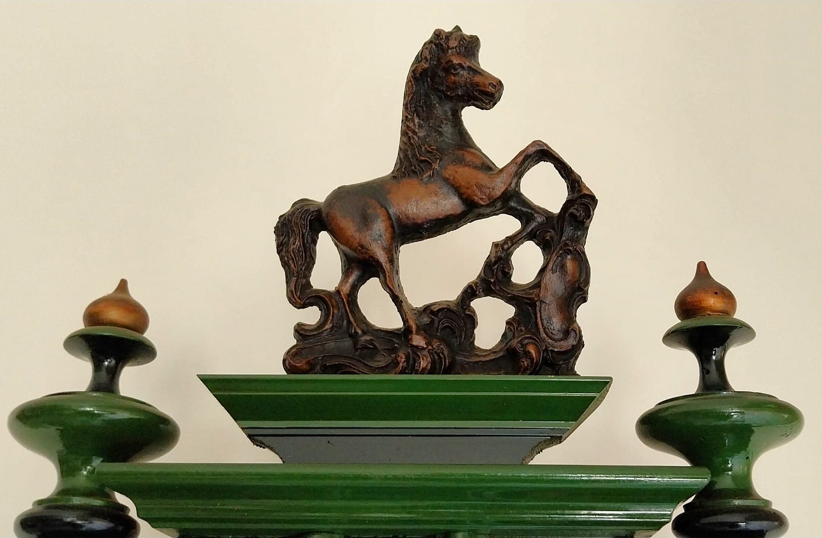 Antieke Friese Hindeloopen wandklok / Klok - Afbeelding 6