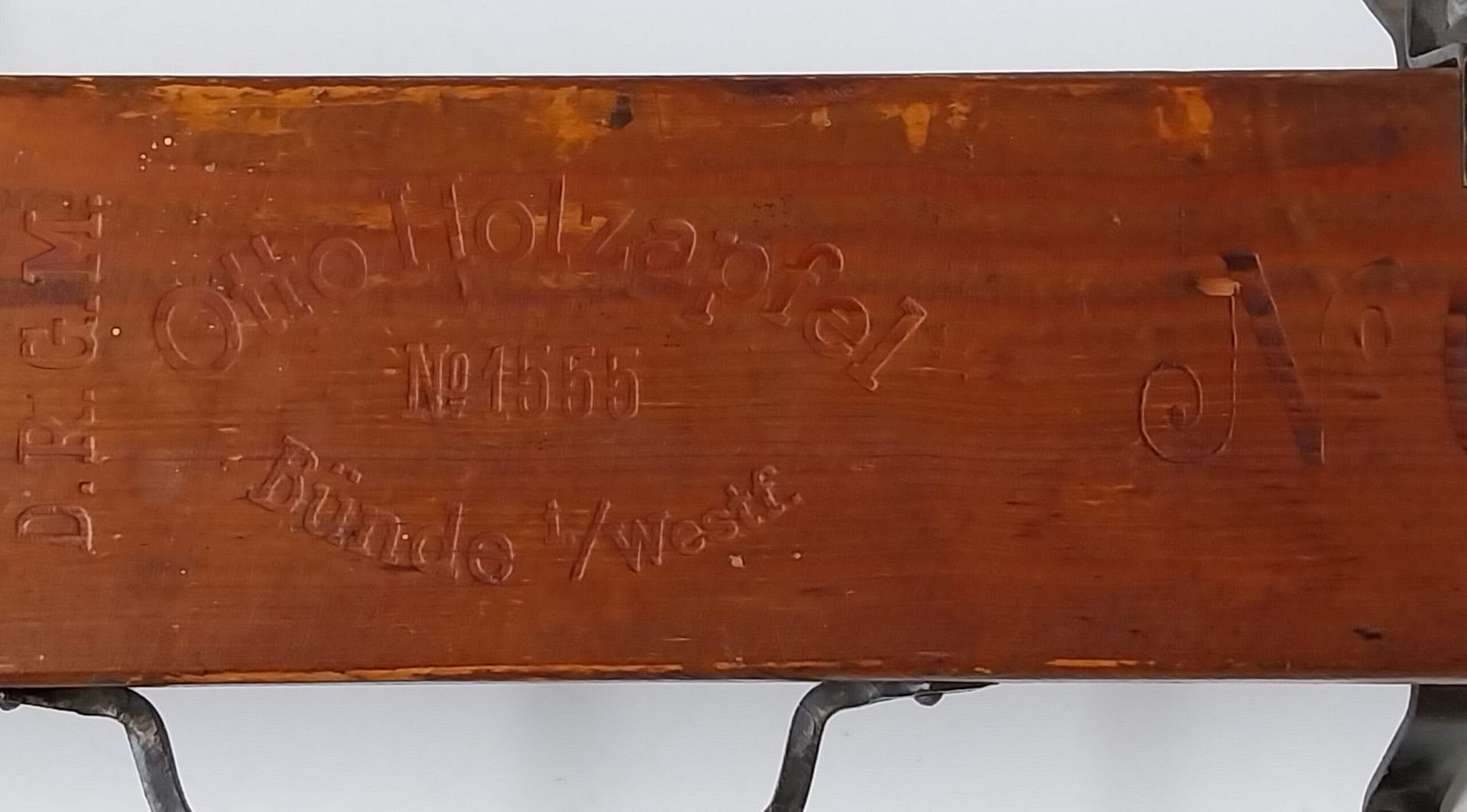 Antiek scharnierend sigarenpers-rek, jaren '30 - Afbeelding 5