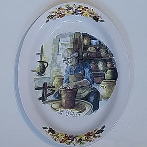 Porseleinen ovale schaal Le Potier - van “Céraform Limoges"