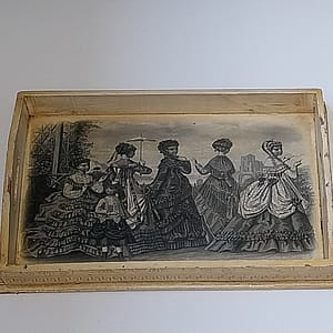 Dienblad/Serveerblad met afbeelding Victoriaans stijl