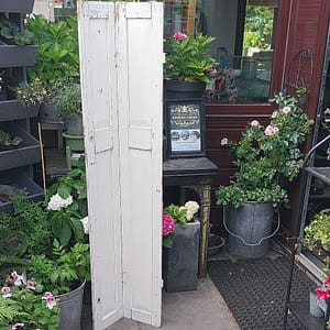 Antiek Frans Houten Inklapbaar Raamluik