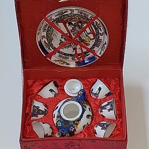 8-delig oud porselein Chinees theeservies