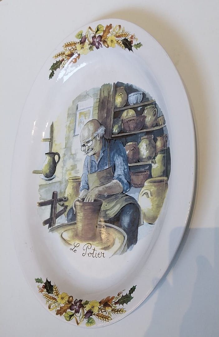 Porseleinen ovale schaal Le Potier - van “Céraform Limoges" - Afbeelding 3