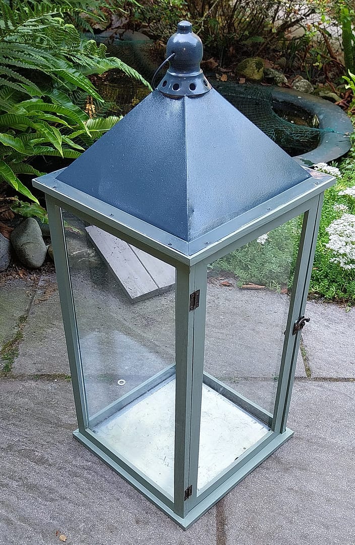 Set van 2 landelijke windlichten/lantaarns - Afbeelding 4