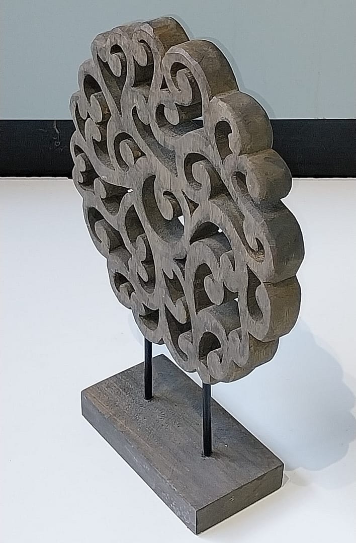 Set á 2 st. Houten Ornament op standaard - Afbeelding 4