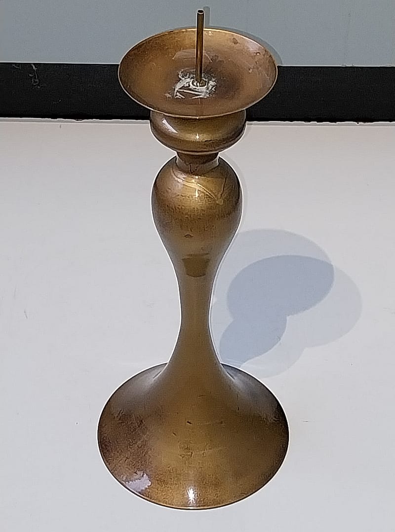 Elegante Messingkleurige Kandelaar, Hoogte 45 cm - Afbeelding 4