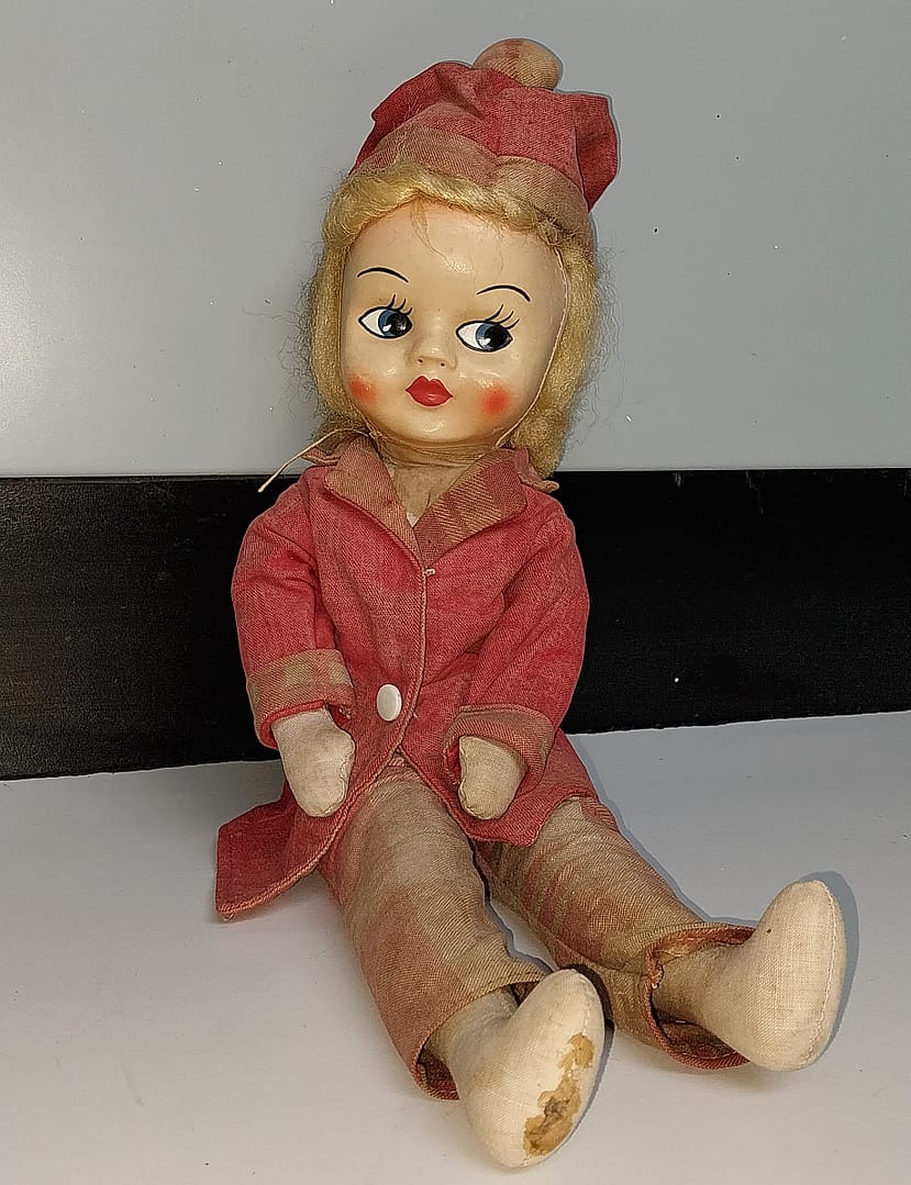 Vintage handgemaakte pop, jaren ‘50