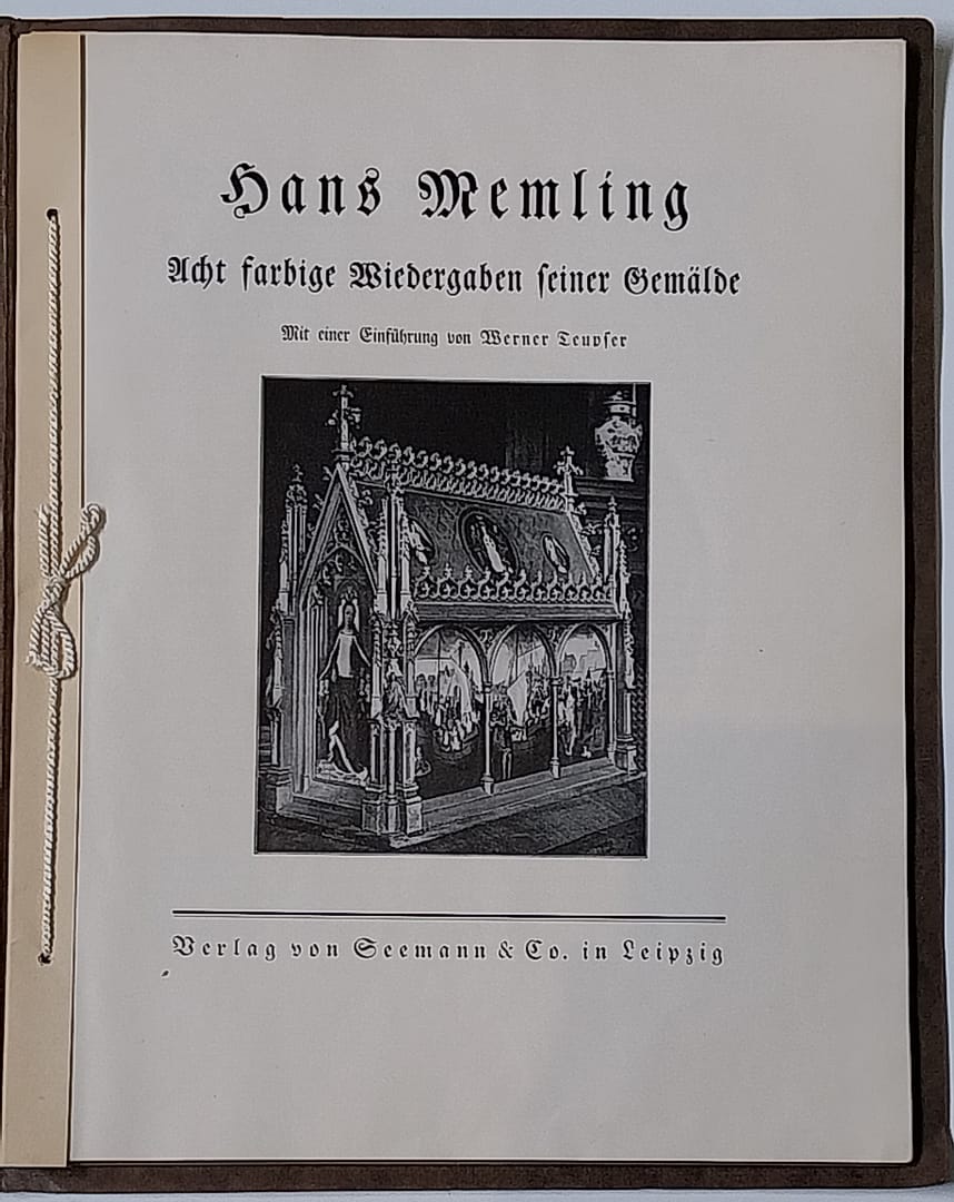 Hans Memling kunstschilder, antieke Duitse prentenmap - Afbeelding 2