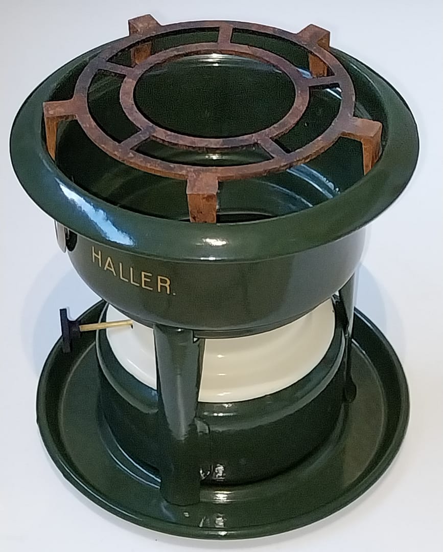 Emaille 1 pits petroleumstel Original Haller (GEEN ROEST!!!) - Afbeelding 2