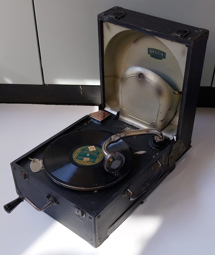Antieke Grammofoon Decca model 66, jaren 20 - Afbeelding 4