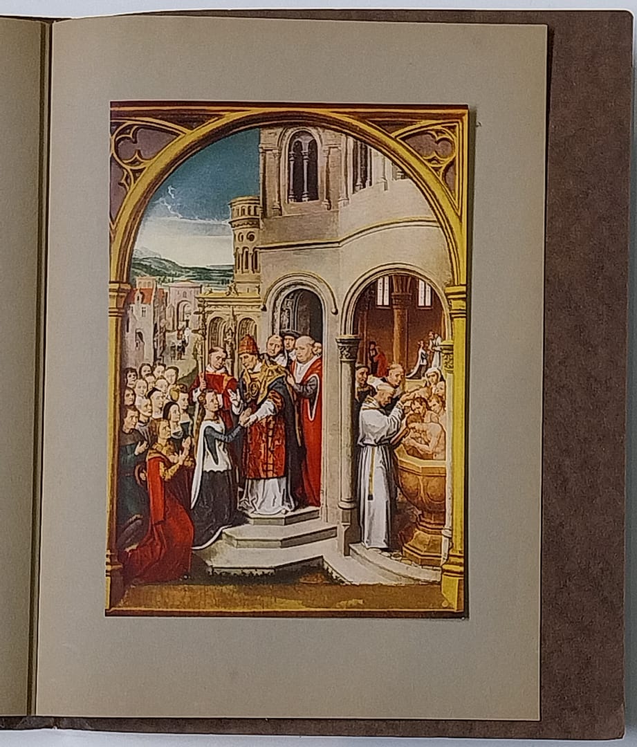 Hans Memling kunstschilder, antieke Duitse prentenmap - Afbeelding 5