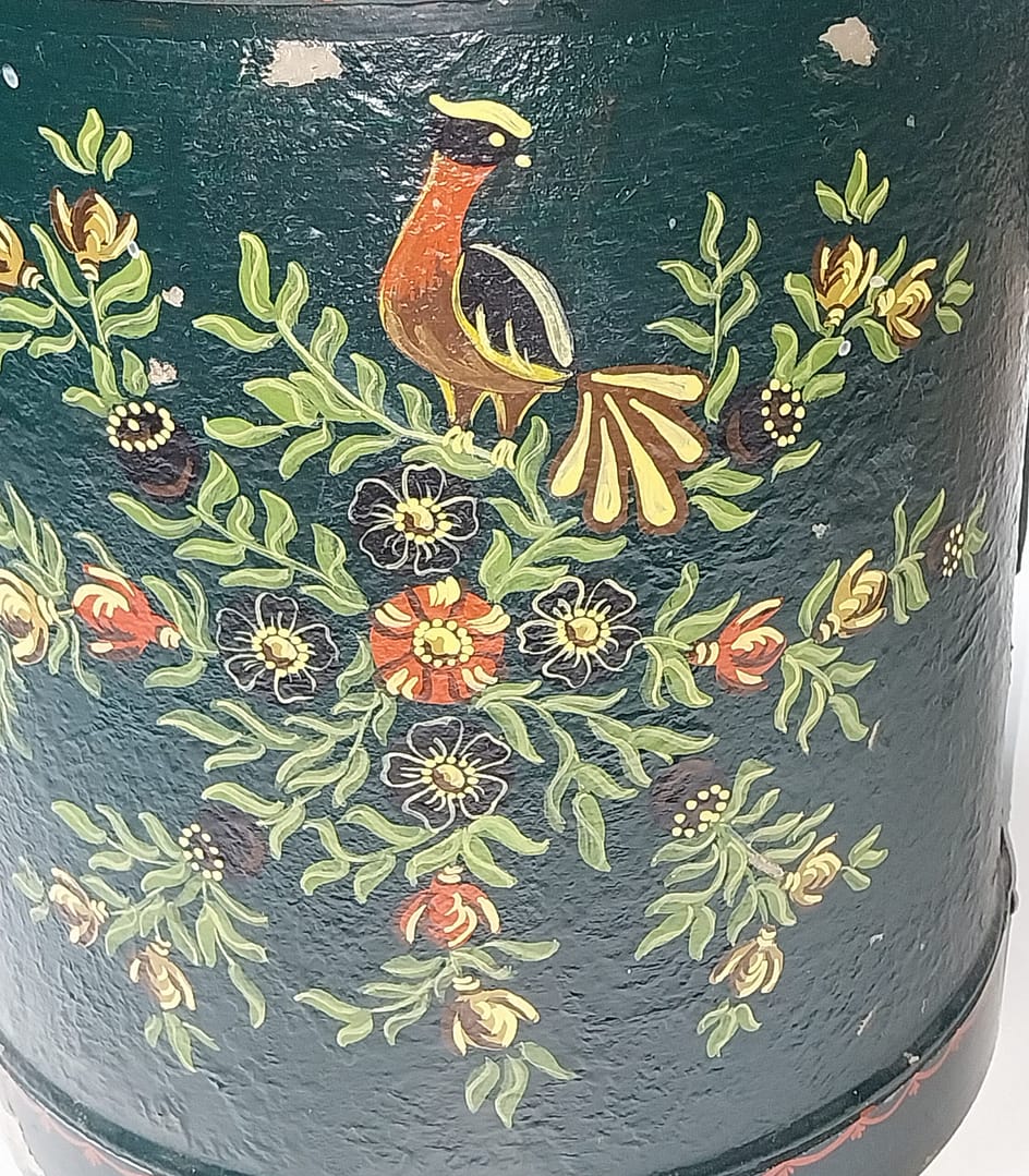 Leuke hand beschilderde melkstoop / melkbus (Hindeloopen) - Afbeelding 5