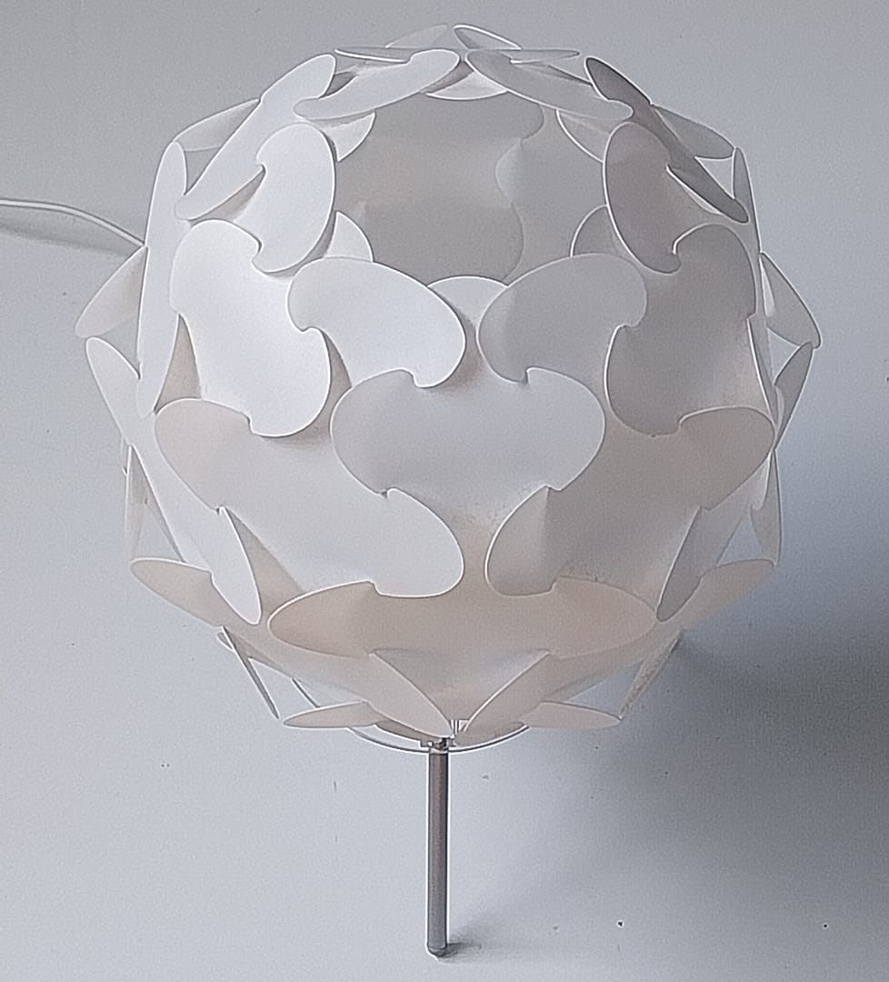 Vintage witte IKEA Fillsta tafellamp, jaren '90 - Afbeelding 3